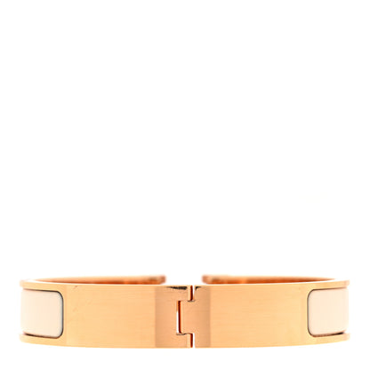 Hermes Enamel Narrow Clic Clac H Bracelet PM Creme 3 of 5