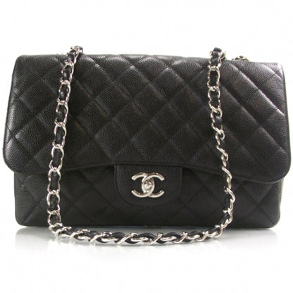 Chanel Caviar Jumbo Single Flap Black 1 of 11