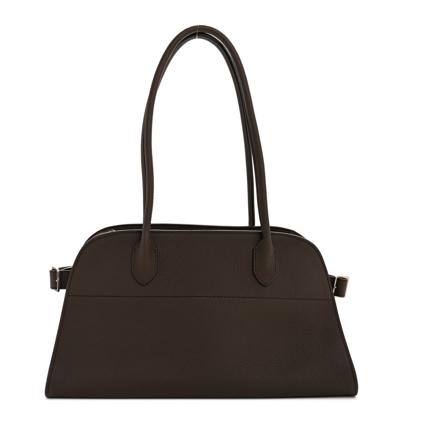 Grained Calfskin Margaux Shoulder 12 Deep Brown