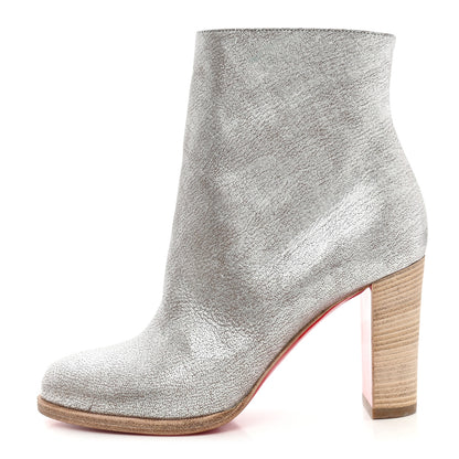 Christian Louboutin Kid Lame Washed Adox 85 Ankle Boots 36 Roche Grezzo Saponat 1 of 10