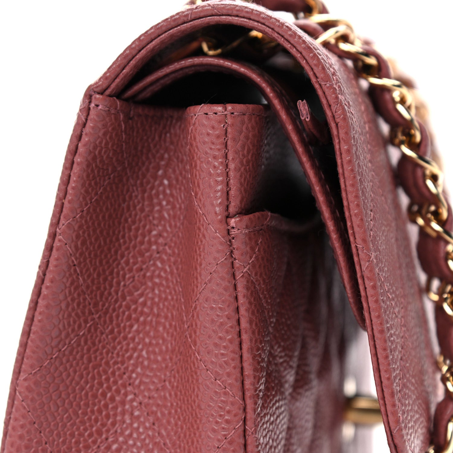 Chanel Caviar Quilted Medium Double Flap Red 13 of 14
