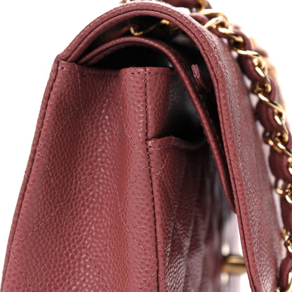 Chanel Caviar Quilted Medium Double Flap Red 13 of 14