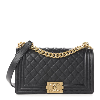 Chanel Caviar Quilted Medium Boy Flap Black 1 of 10