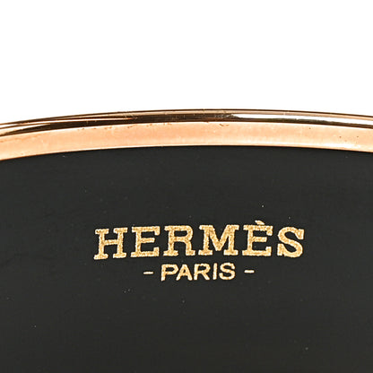 Hermes Enamel Printed Wide Les Léopards Bracelet 65 Rose Couture 4 of 6