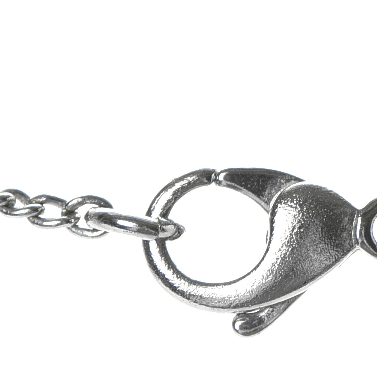 Chanel Enamel CC Camellia Necklace Silver Black 5 of 6