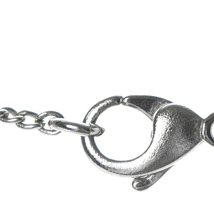 Chanel Enamel CC Camellia Necklace Silver Black 5 of 6
