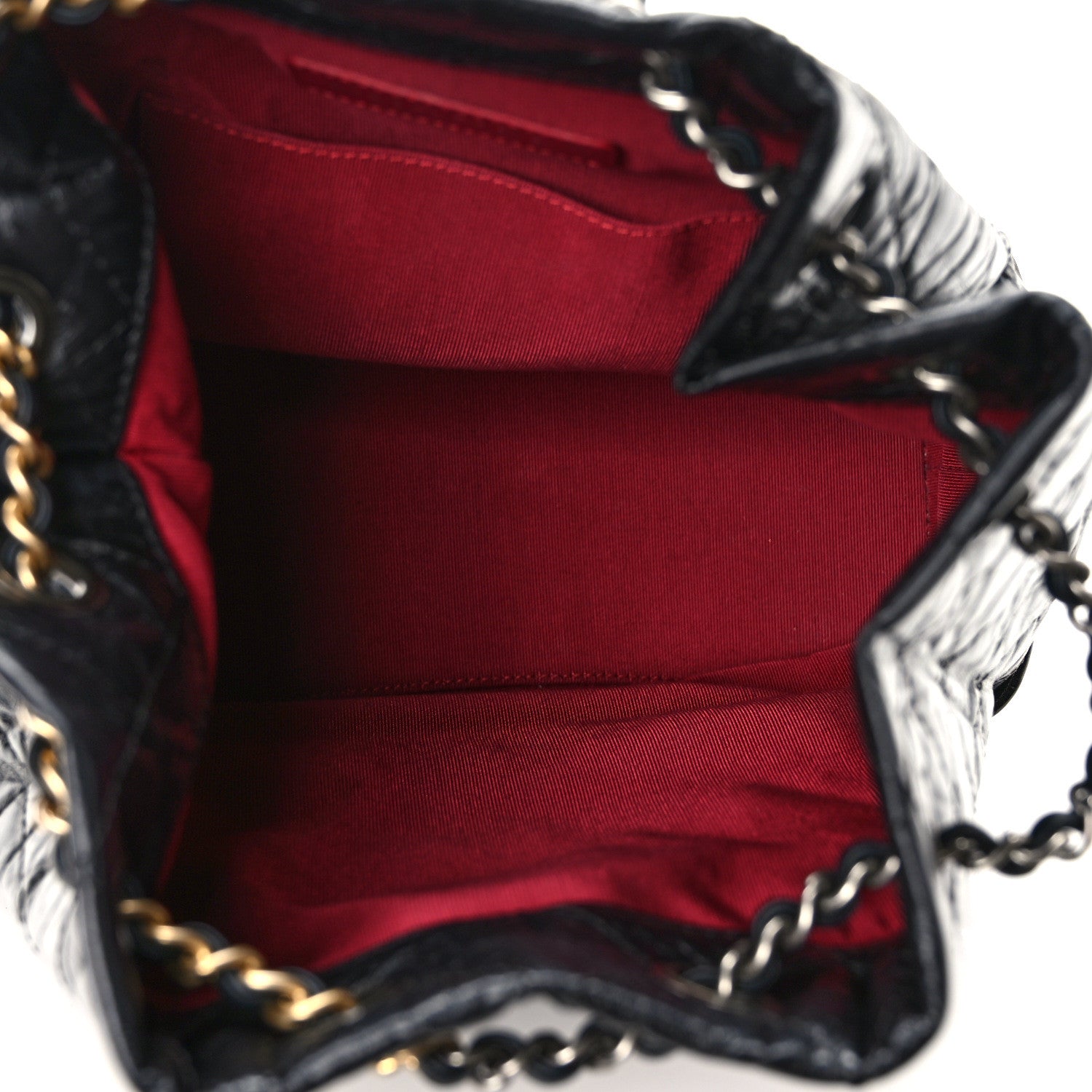 Chanel Aged Calfskin Quilted Small Gabrielle Backpack Black 5 of 10