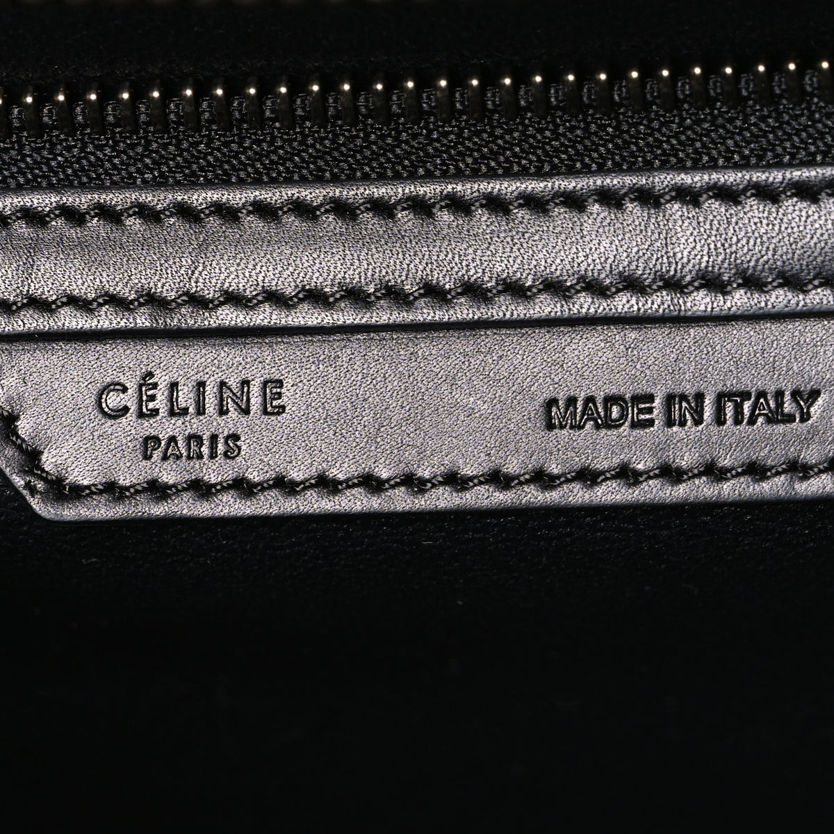 Celine Smooth Calfskin Micro Bi-Color Luggage Black White Brown 6 of 10