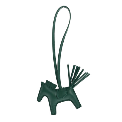 Hermes Milo Lambskin Grigri Rodeo Horse Bag Charm PM Vert Moyen 1 of 6