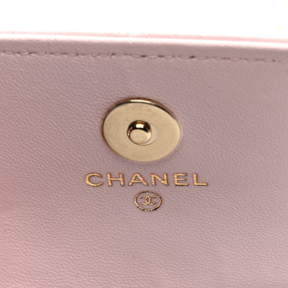 Chanel Lambskin Quilted Pearl Chain Belt Bag Light Pink 6 of 10