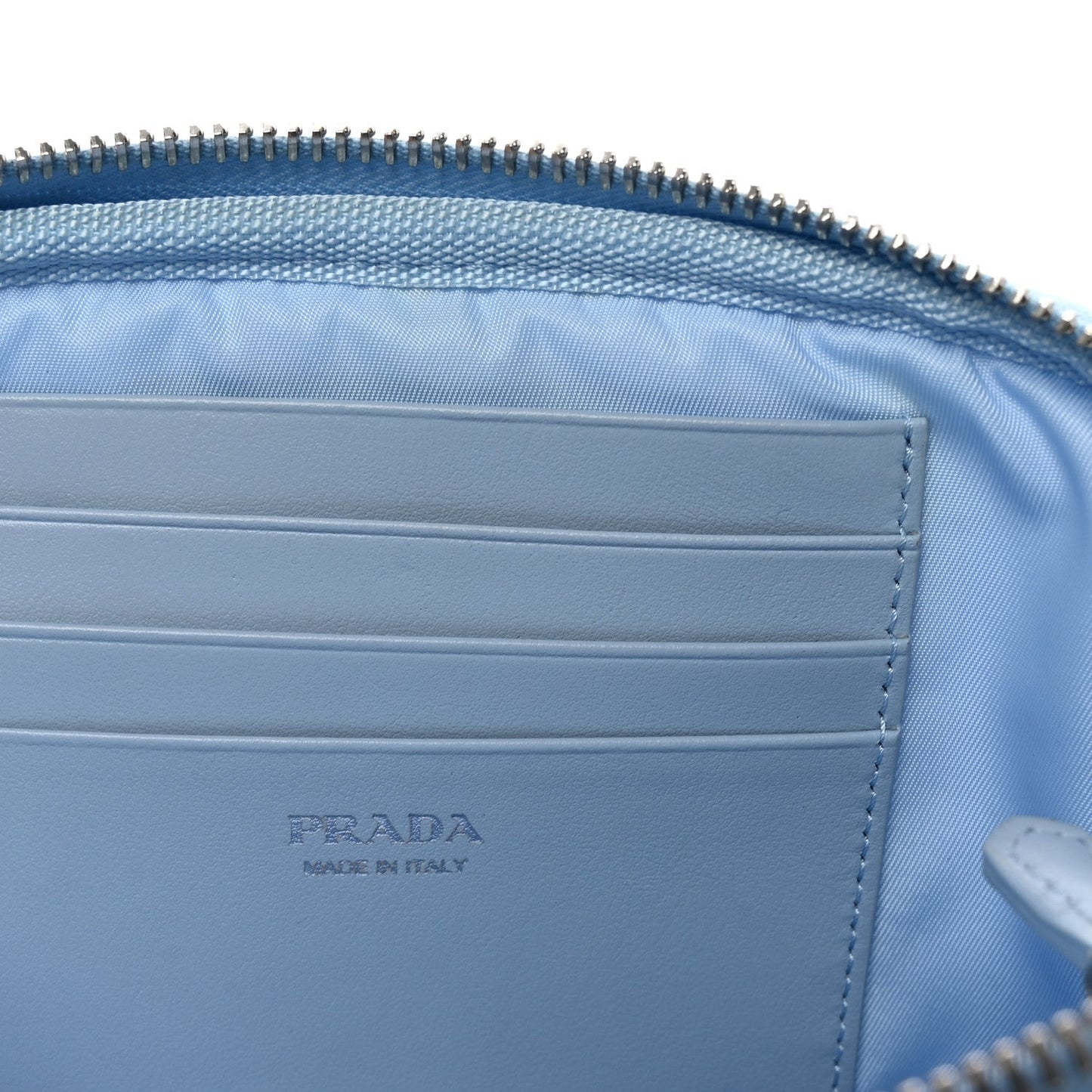 Nylon Vela Cosmetic Pouch Celeste