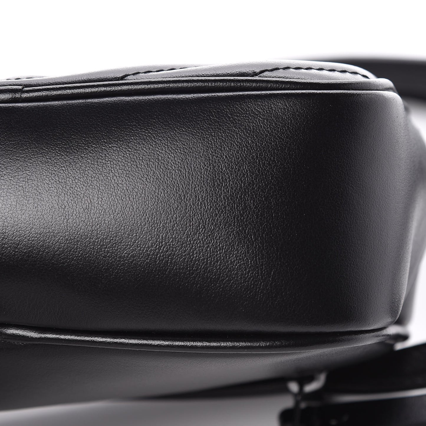 Calfskin Matelasse Monogram Lou Belt Bag Black