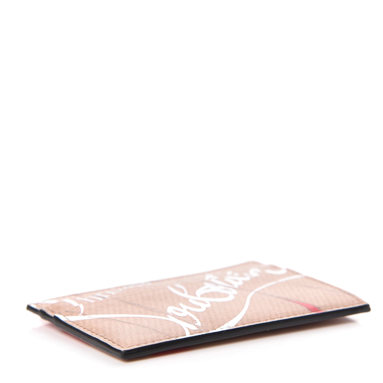 Christian Louboutin Calfskin Kios Kraft Print Card Holder Kraft 4 of 6