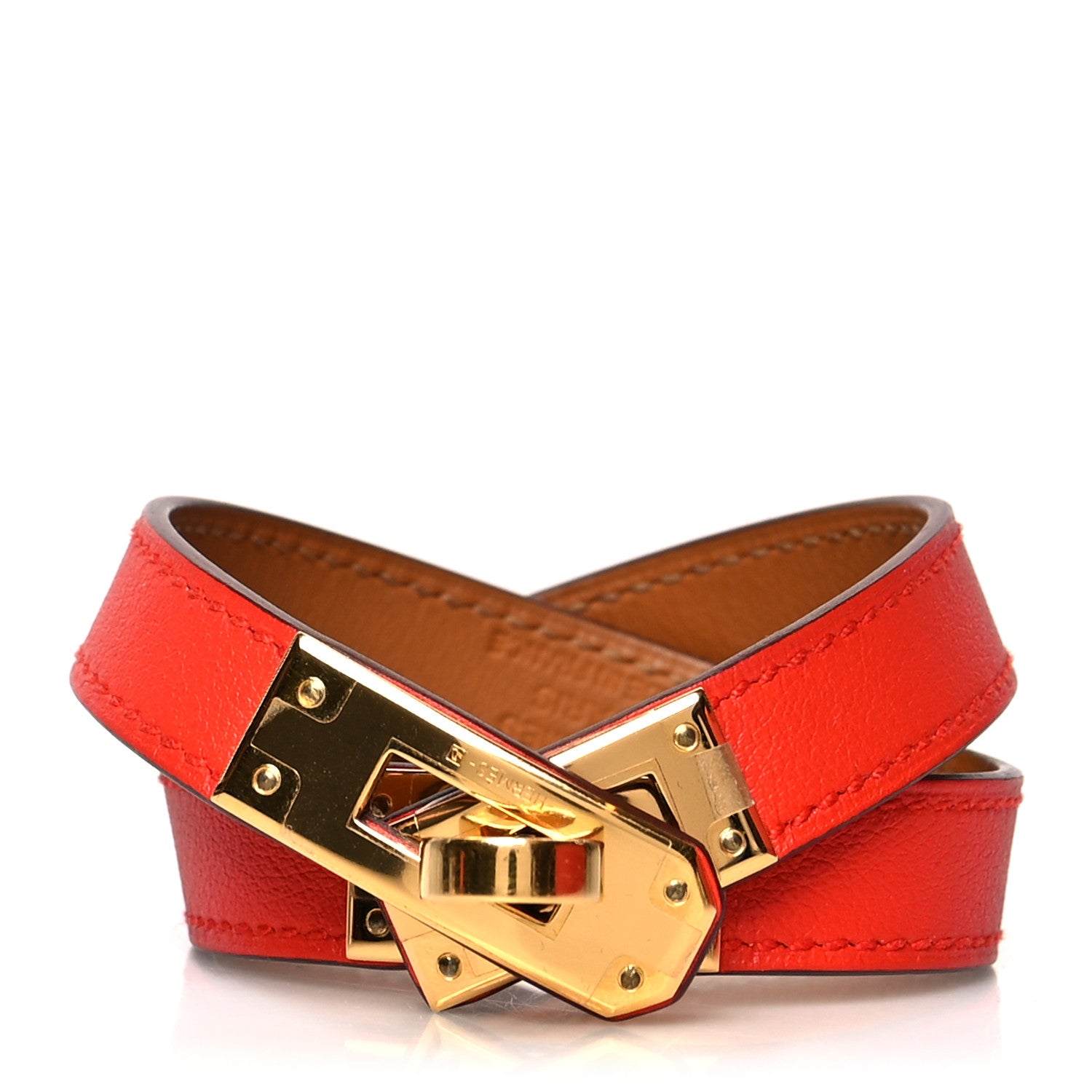 Hermes Swift Kelly Double Tour Bracelet M Capucine 1 of 6