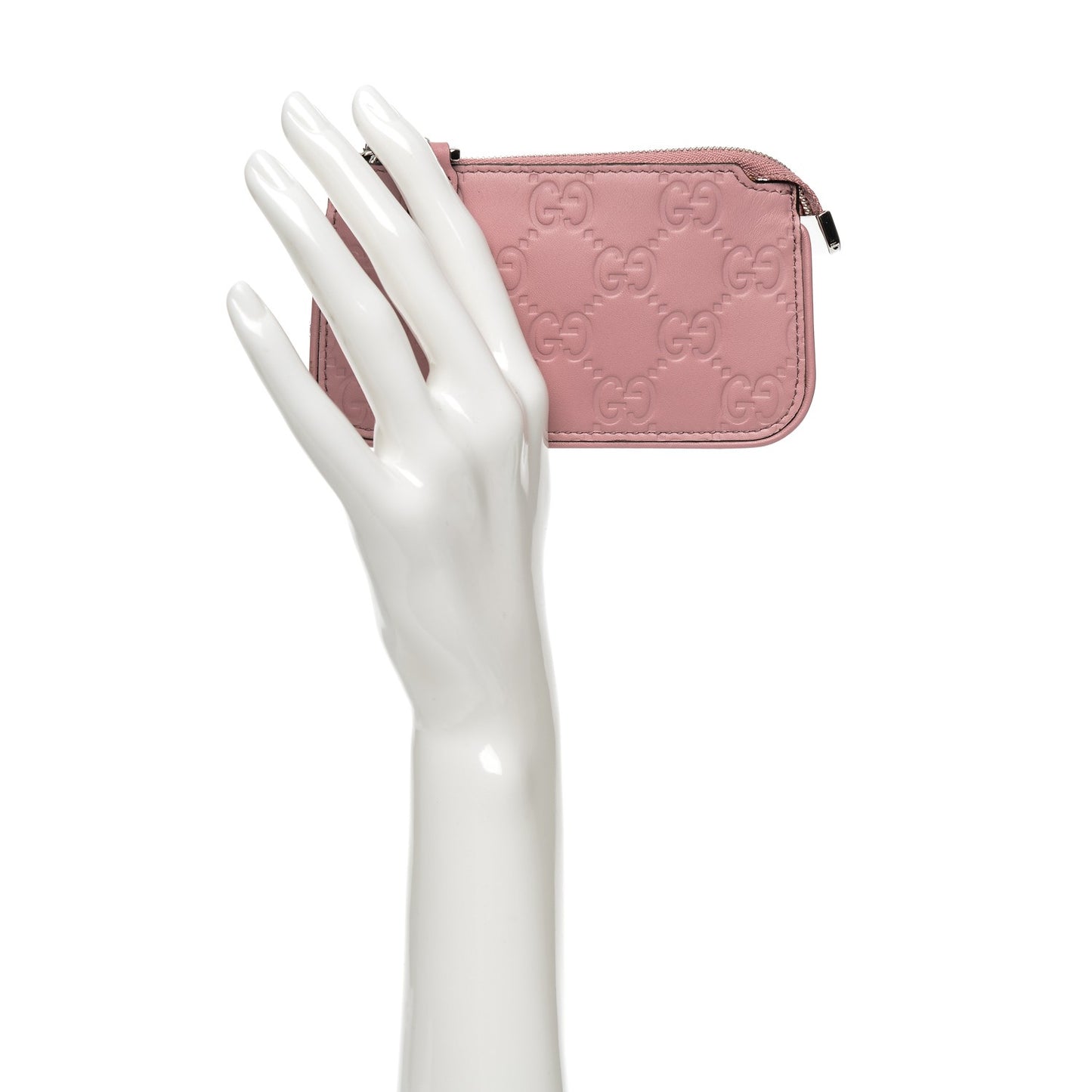 Guccissima Signature Key Case Carmine Rose