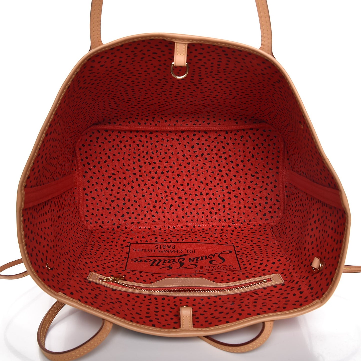 Monogram Kusama Waves Neverfull MM Red
