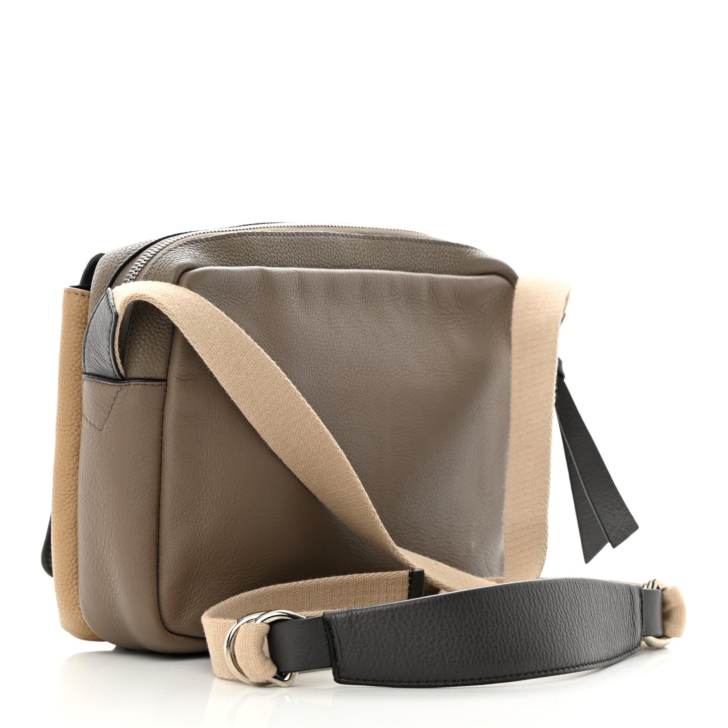 Soft Grained Calfskin XS Military Messenger Bag Dark Taupe Desert