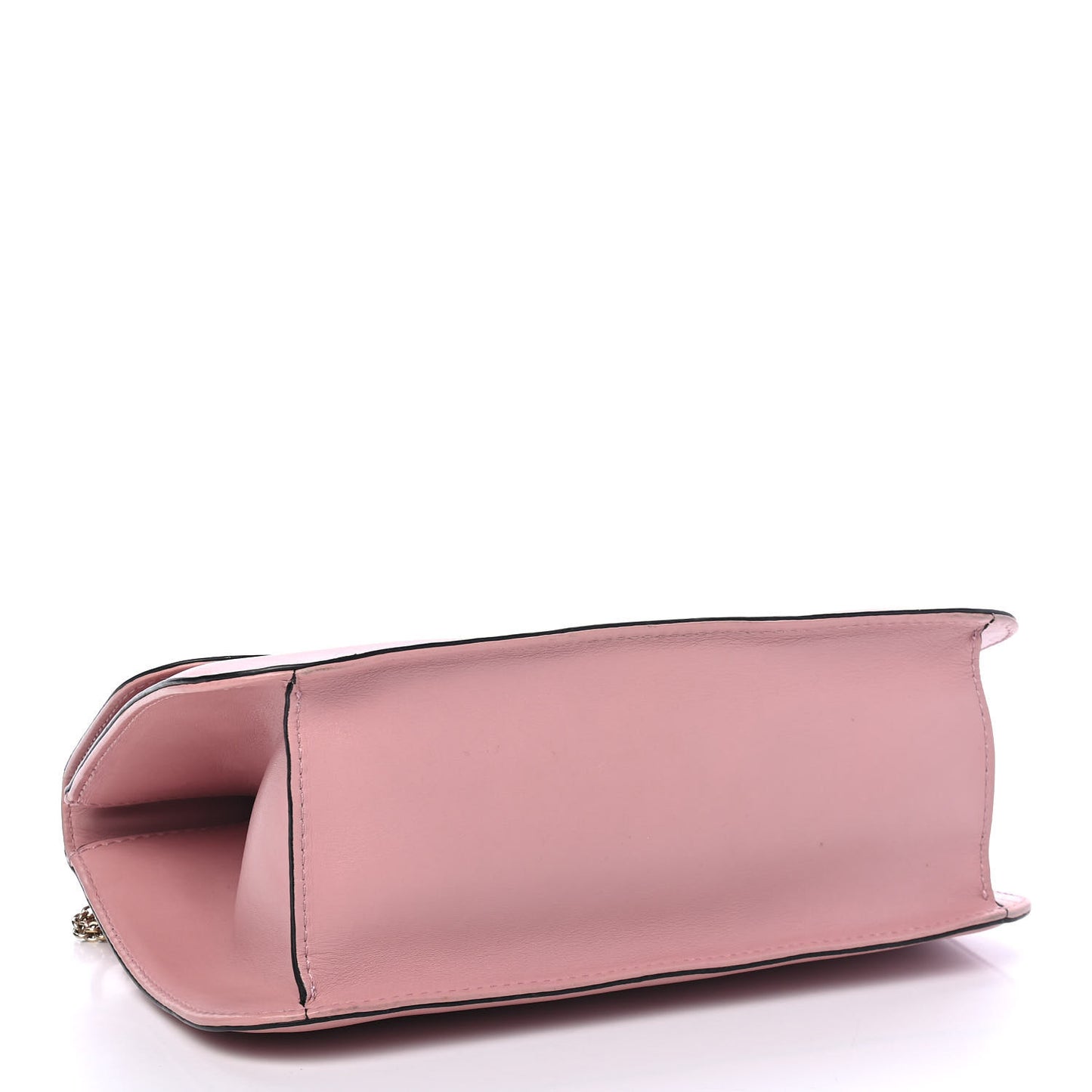 Vitello Large Glam Lock Rockstud Flap Pop Gardenia