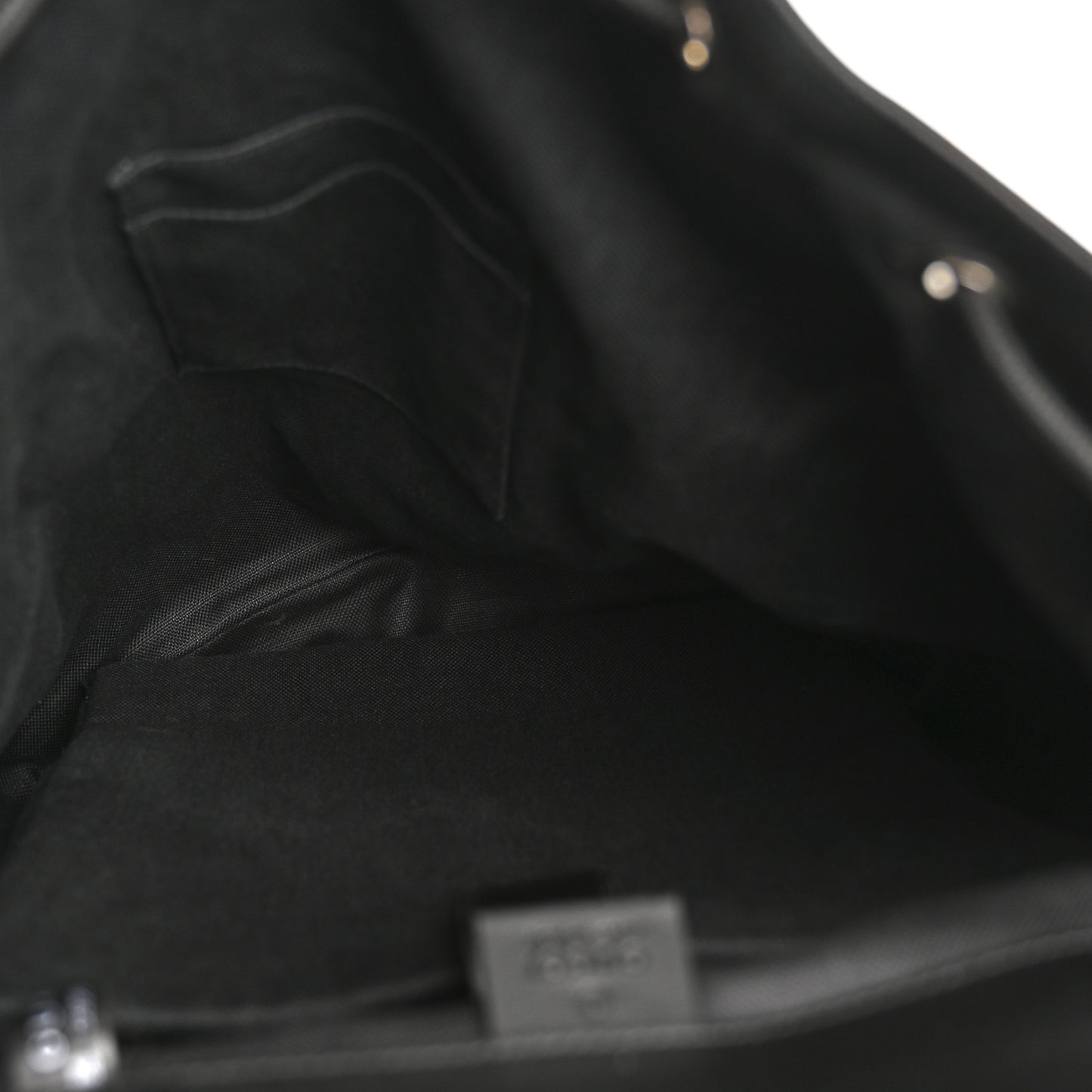 Soft GG Supreme Monogram Calfskin Web Double Buckle Backpack Black