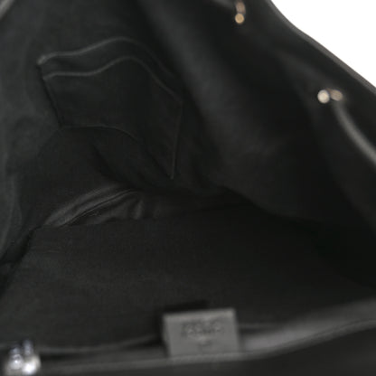 Gucci Soft GG Supreme Monogram Calfskin Web Double Buckle Backpack Black 5 of 15