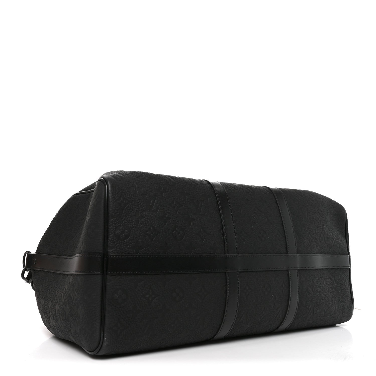Louis Vuitton Taurillon Monogram Keepall Bandouliere 50 Black 3 of 8