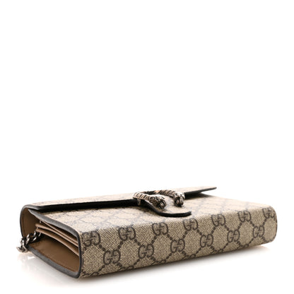 Gucci GG Supreme Monogram Mini Dionysus Chain Wallet Beige Taupe Beige Taupe 4 of 10