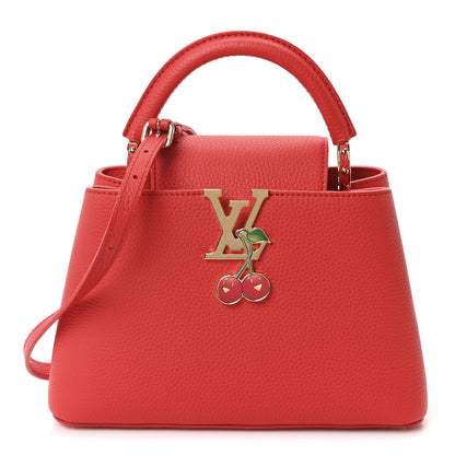 Louis Vuitton LV X TM Taurillon Cerises Capucines BB Rouge 1 of 10