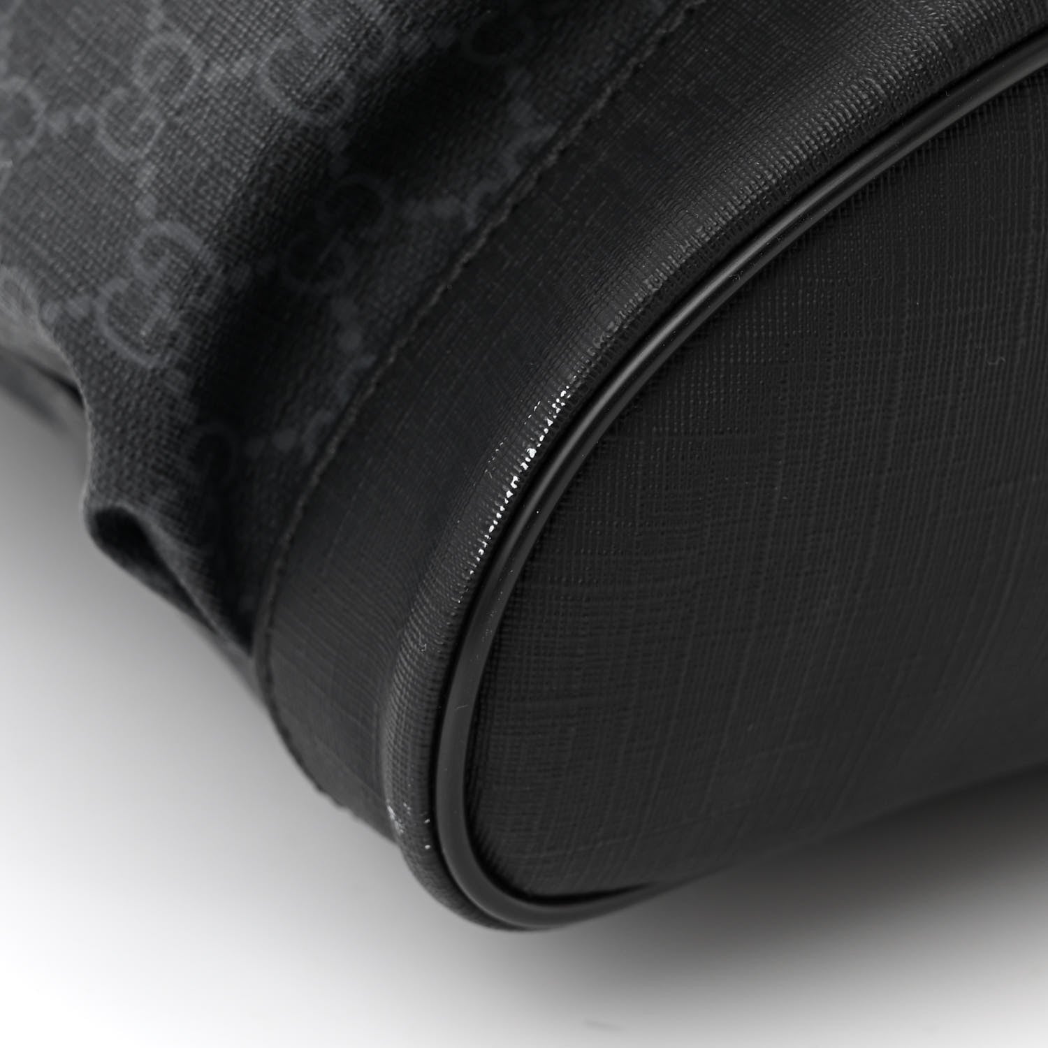 Gucci Soft GG Supreme Monogram Calfskin Web Double Buckle Backpack Black 11 of 11