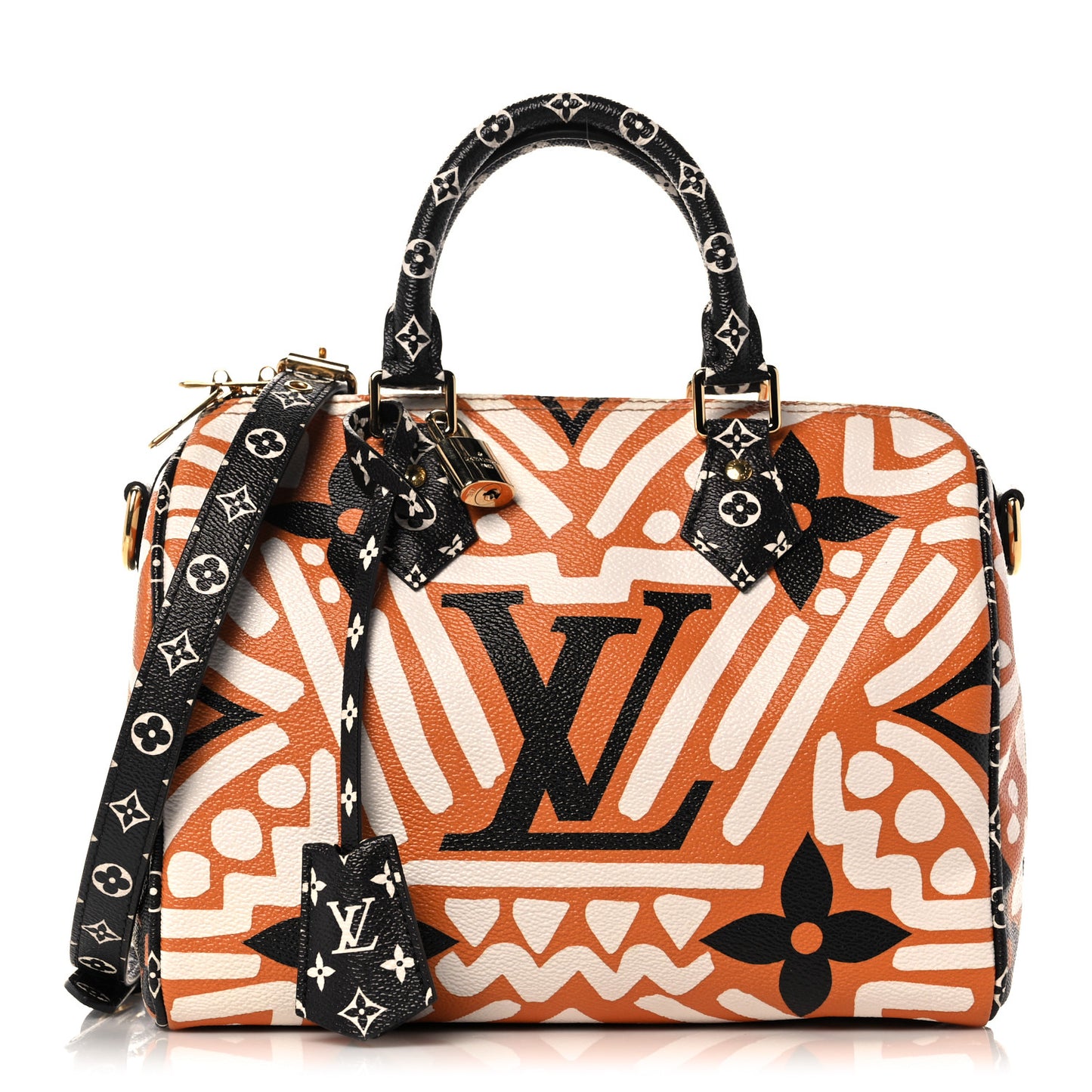 Monogram Giant Crafty Speedy Bandouliere 25 Creme Caramel