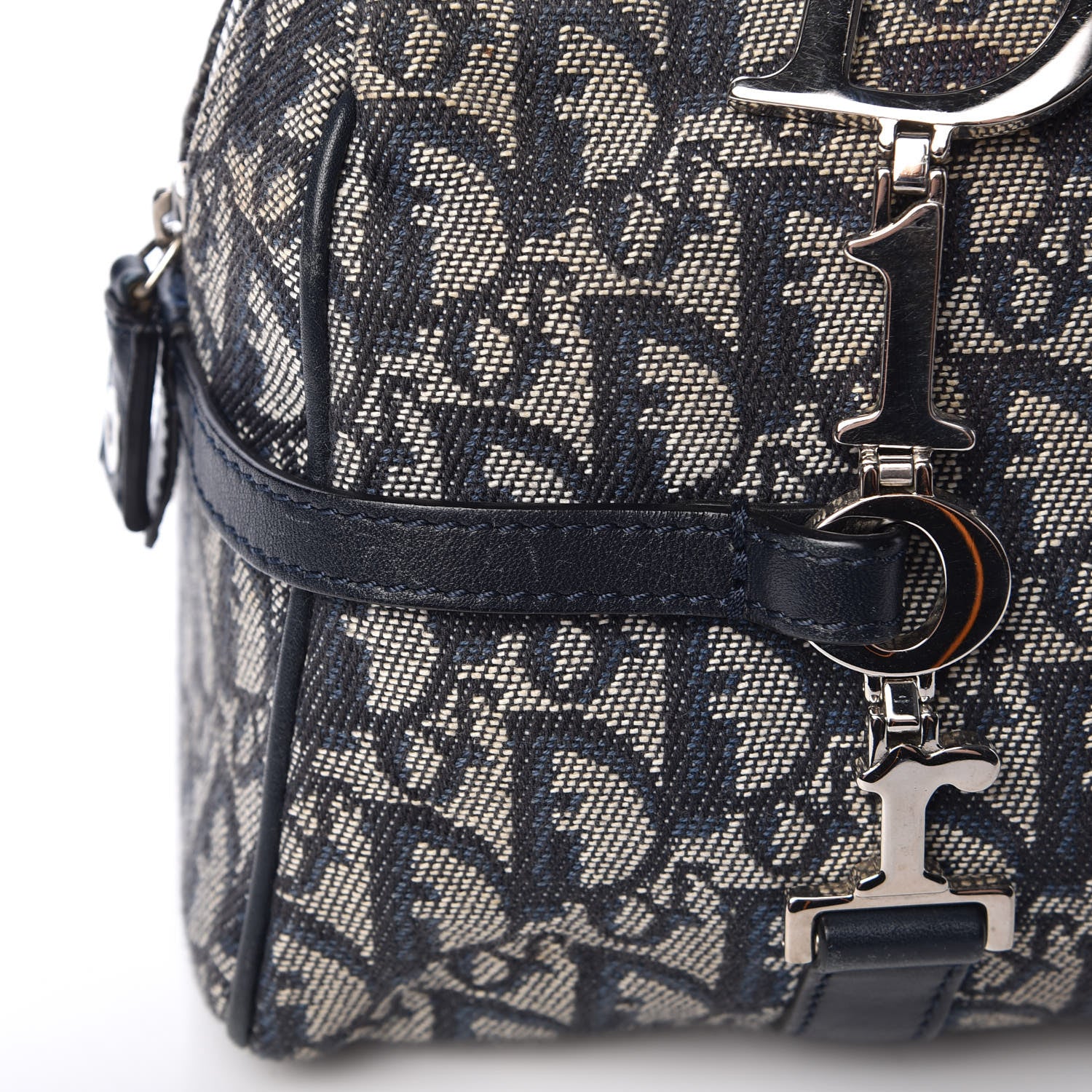 Christian Dior Denim Monogram Charms Shoulder Bag Blue 14 of 14