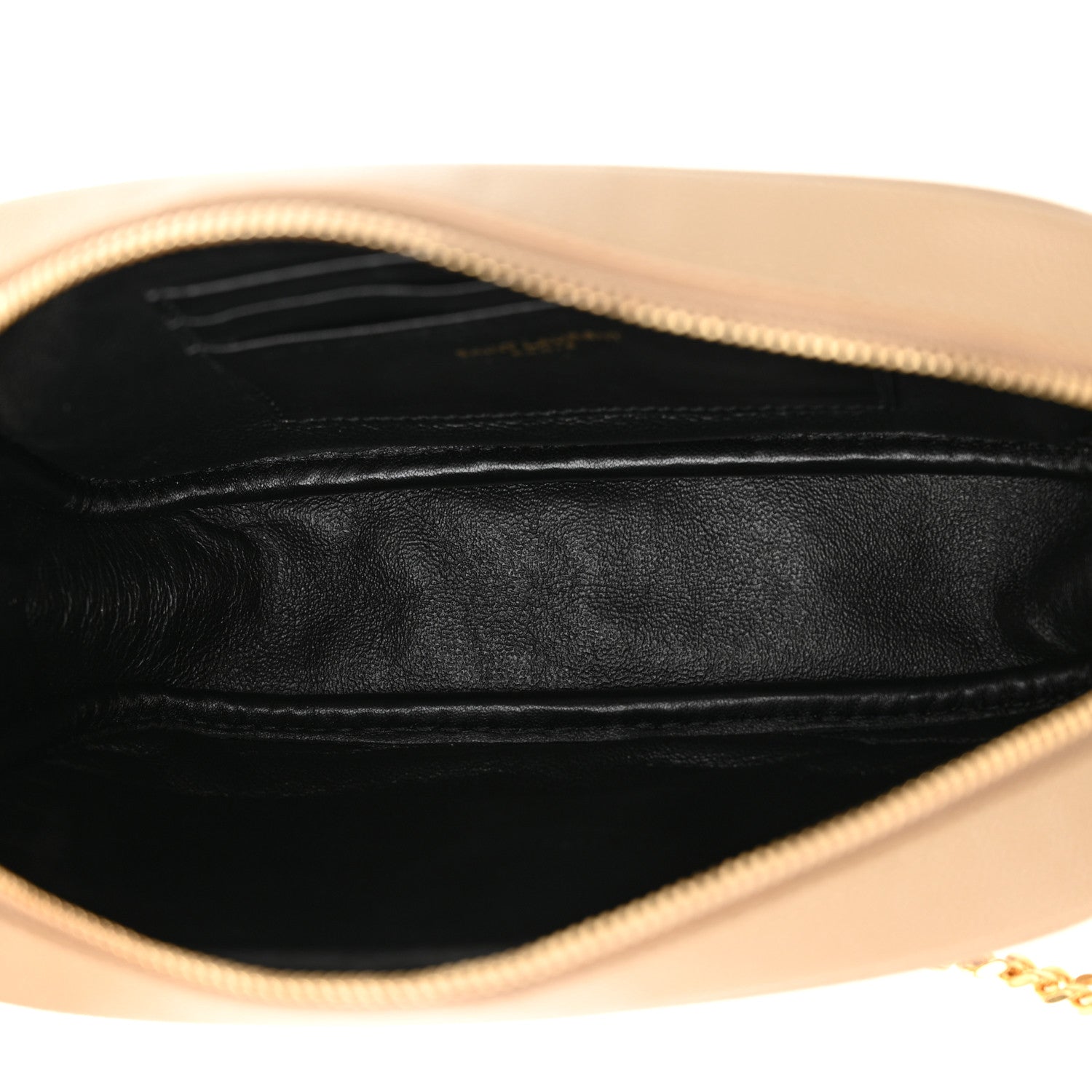 Saint Laurent Grain De Poudre Matelasse Monogram Mini Lou Camera Bag Dark Beige 5 of 11