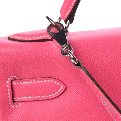 Hermes Epsom Candy Kelly Retourne 32 Rose Tyrien Rubis 39 of 40