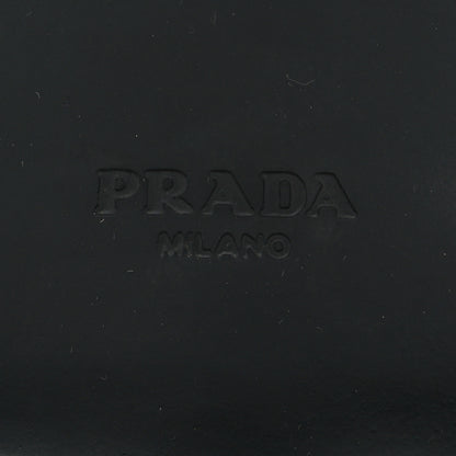 Prada Spazzolato Metal Triangle Logo 50mm Loafers 36 Black 7 of 8