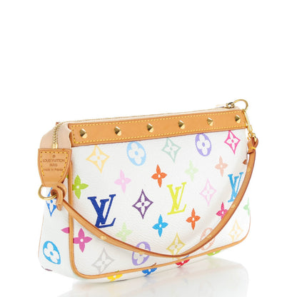 Louis Vuitton Monogram Multicolor Pochette Accessories White 3 of 7