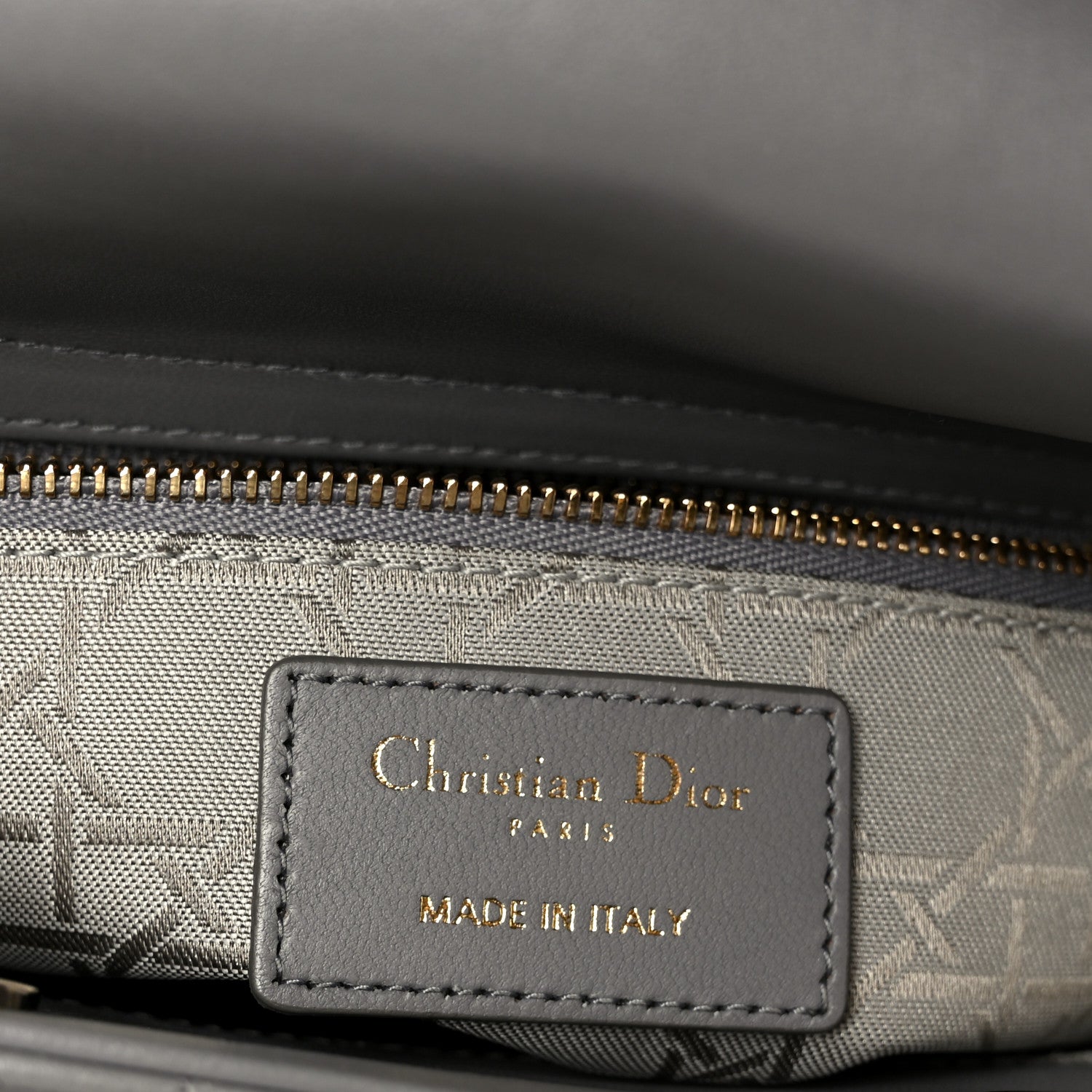 Christian Dior Lambskin Cannage Small Lucky Badges My Lady Dior Grey 6 of 10