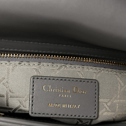 Christian Dior Lambskin Cannage Small Lucky Badges My Lady Dior Grey 6 of 10