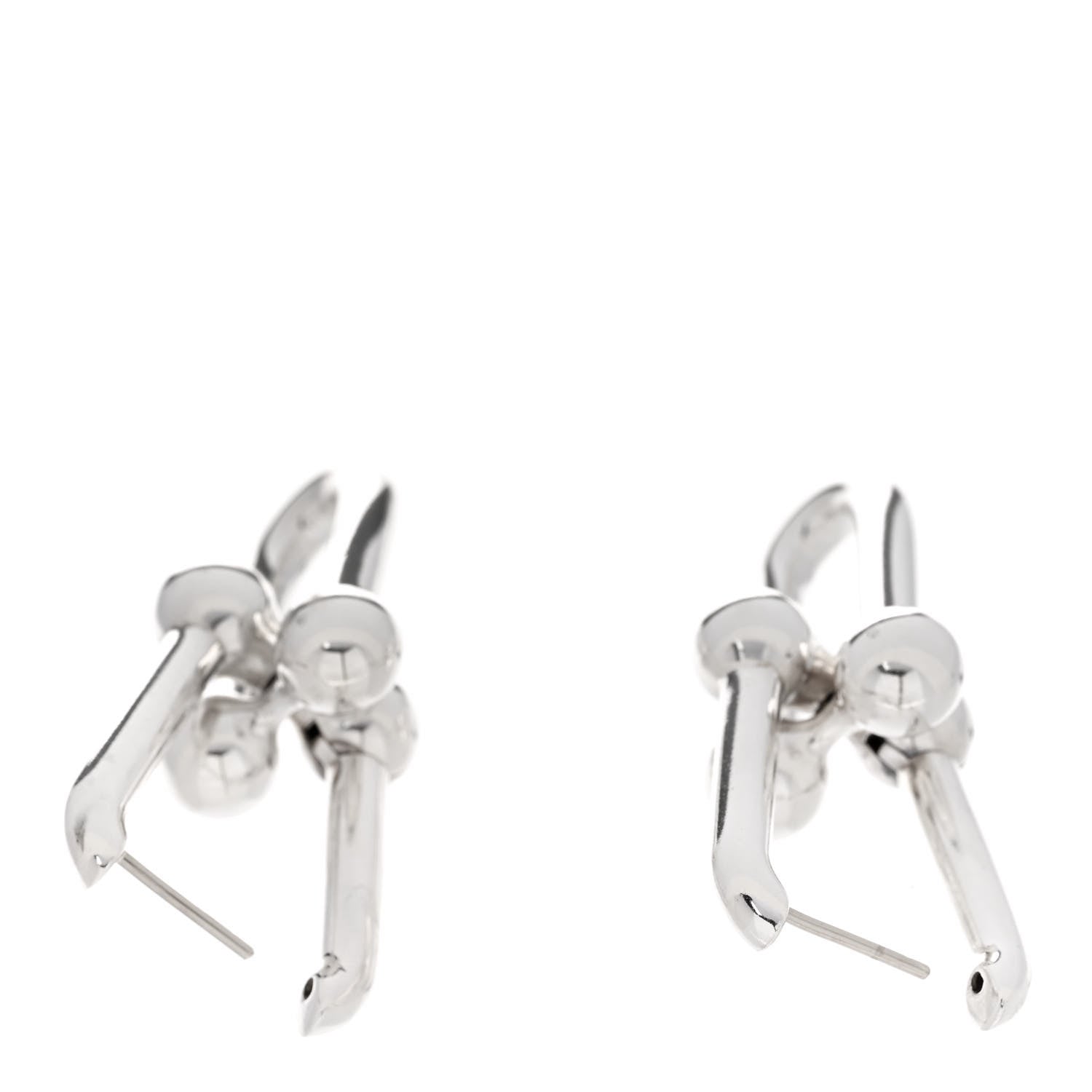 Tiffany Sterling Silver Extra Large HardWear Link Earrings 3 of 5