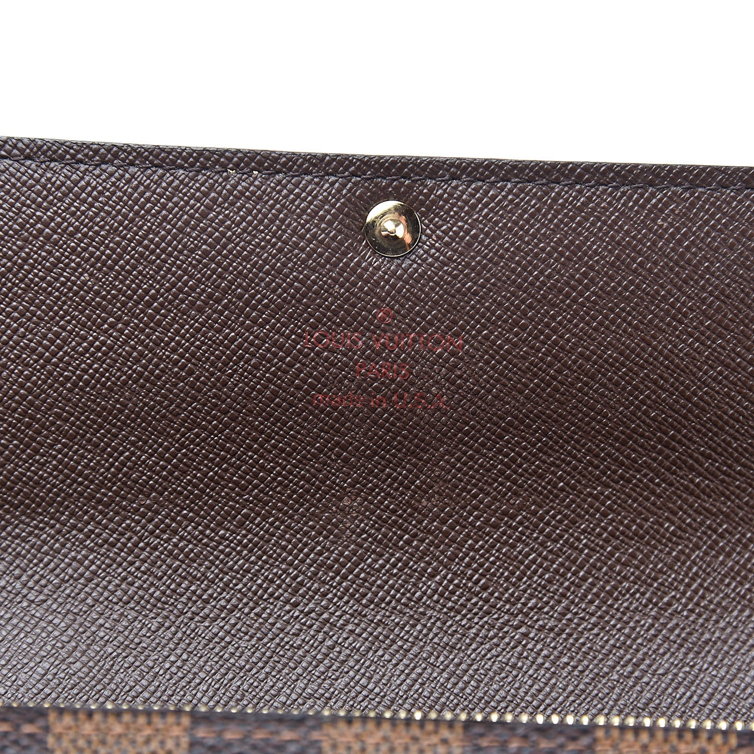 Louis Vuitton Damier Ebene Sarah Wallet 6 of 10