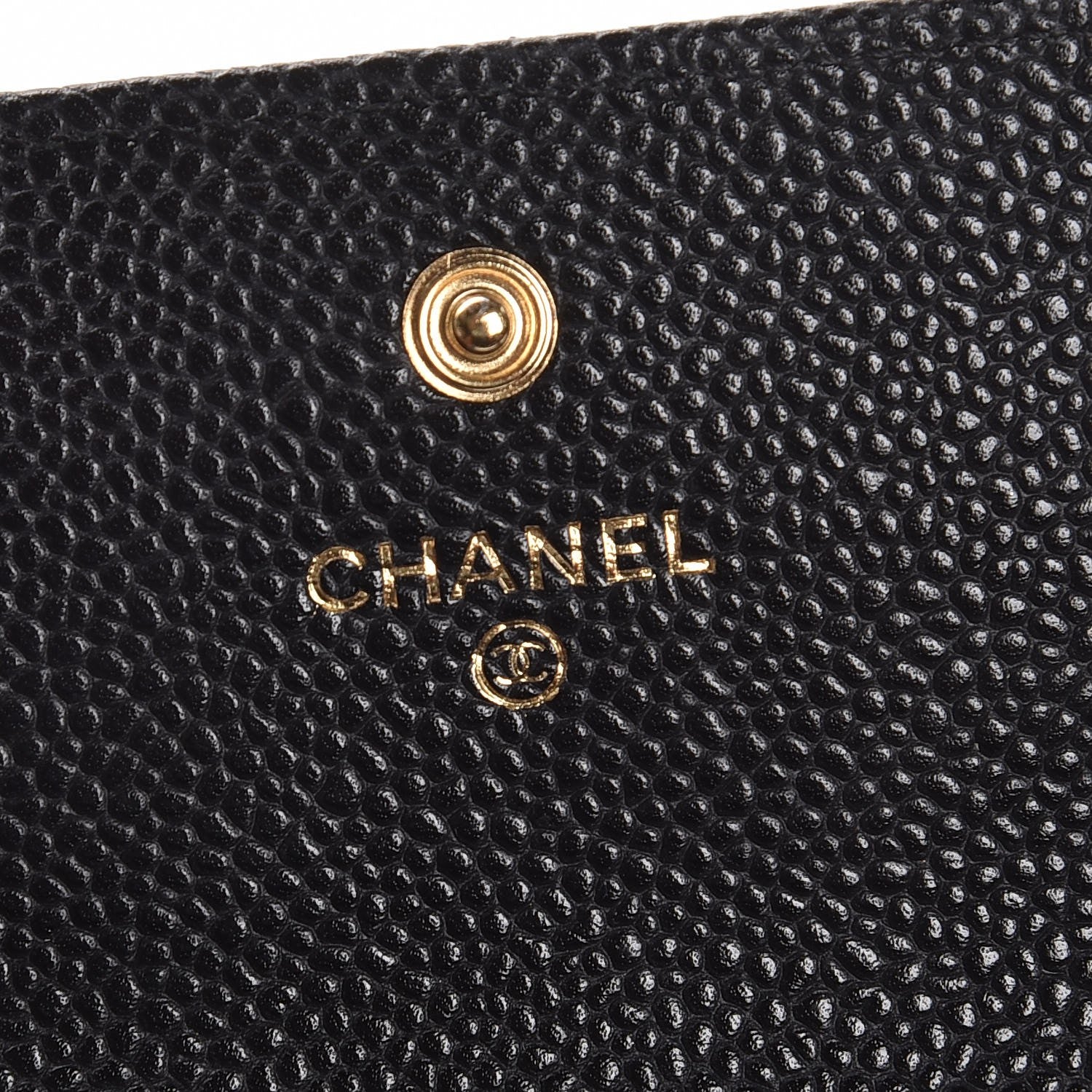 Chanel Caviar Quilted Large Gusset Flap Wallet Black 6 of 8