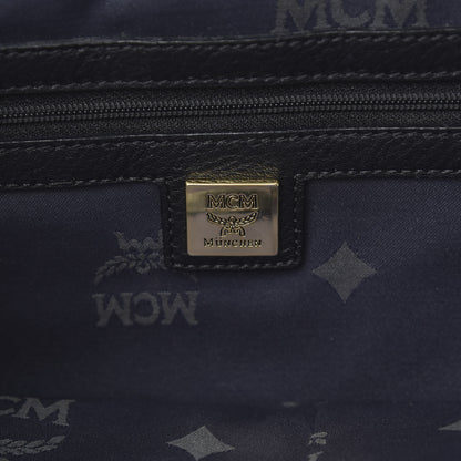 MCM Striped Visetos Studded Medium Stark M Backpack Black Phantom Grey 5 of 14