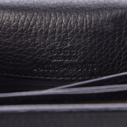 Gucci Calfskin 1973 Continental Clutch Wallet Black 6 of 6