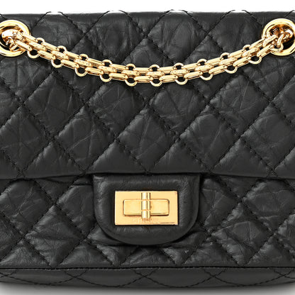 Chanel Aged Calfskin Quilted 2.55 Reissue Mini Flap Black 8 of 10