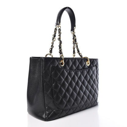 Chanel Caviar Quilted Grand Shopping Tote GST Black 3 of 13