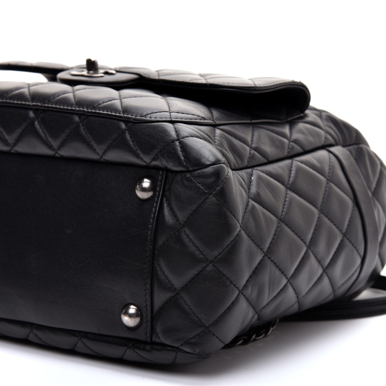 Chanel Lambskin Quilted Hobo Black 7 of 12
