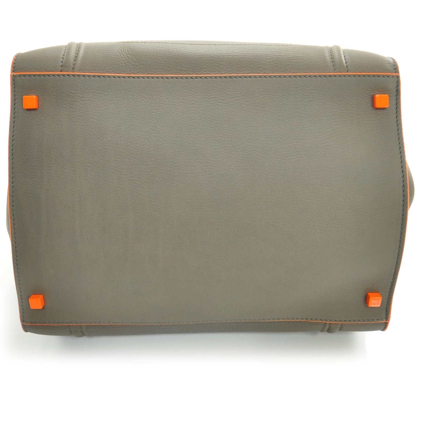 Smooth Calfskin Large Phantom Luggage Grey Orange