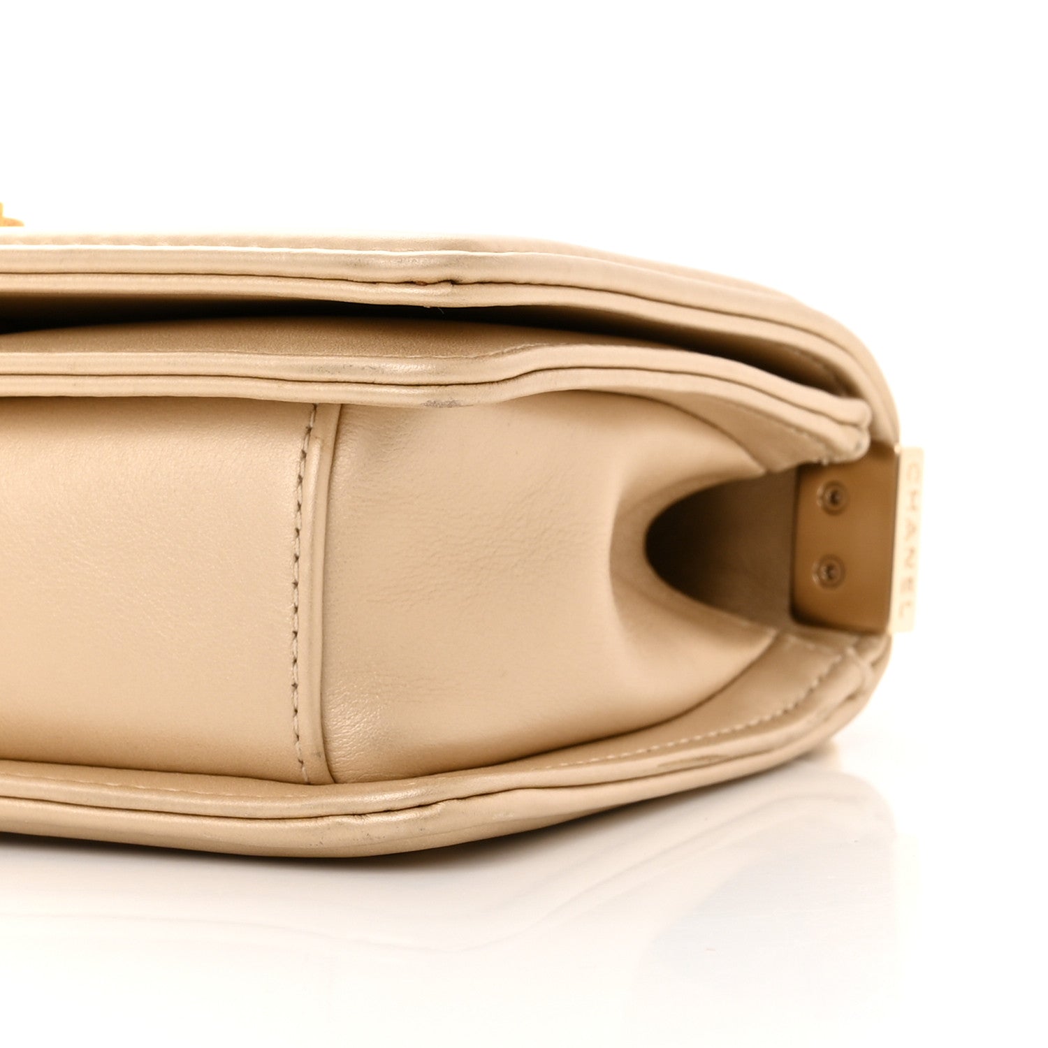 Chanel Snakeskin Calfskin Small Boy Flap Gold 10 of 17