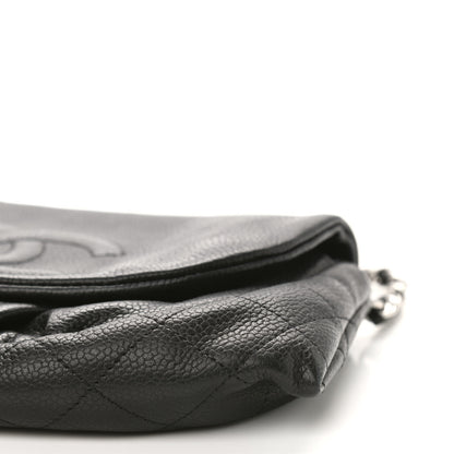 Chanel Caviar Half Moon Wallet On Chain WOC Black 10 of 10