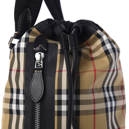 Burberry Vintage Check Small Sailing Duffle Sling Bag Beige 7 of 7