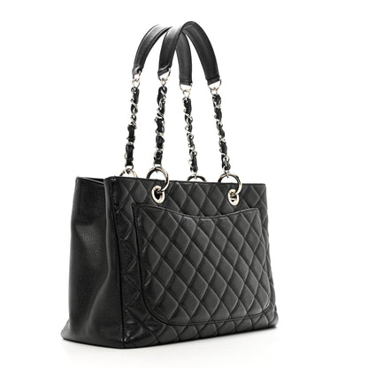 Chanel Caviar Quilted Grand Shopping Tote GST Black 3 of 10