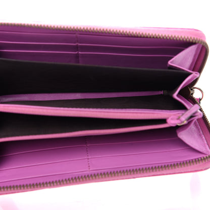 Gucci Calfskin Matelasse GG Marmont Zip Around Wallet Candy Mousse 5 of 8